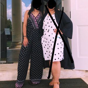 Black Patterned Jumpsuit